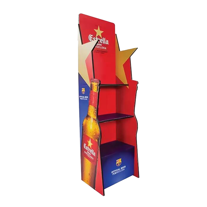 Cardboard Honeycomb FSDU Creative Beverage Display Stand