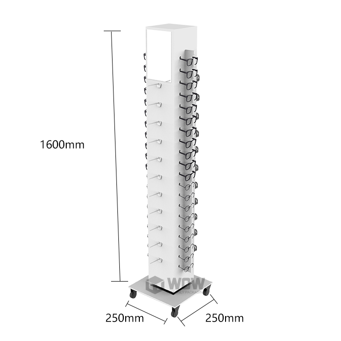Metal Spinning Eyeglass Display Rack for Retail