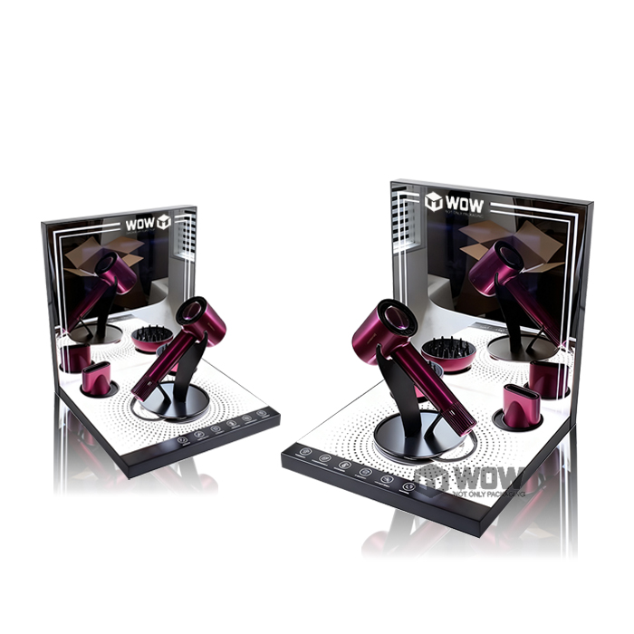 Hair Dryer Countertop Acrylic Retail Display Rack