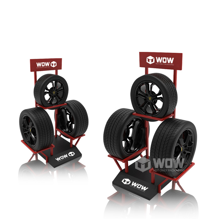 Floor Standing Metal Car Wheel Display Stand