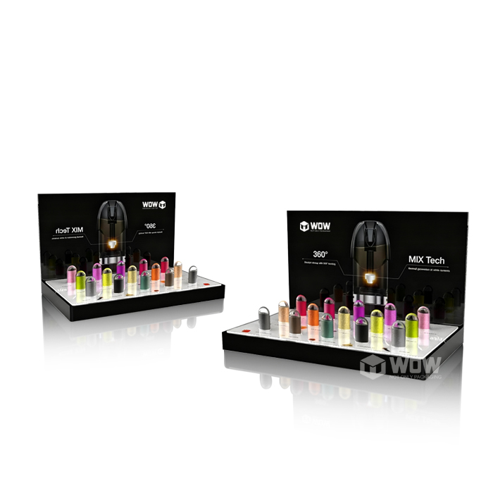 E Liquid Countertop Acrylic Display Stand with Lights