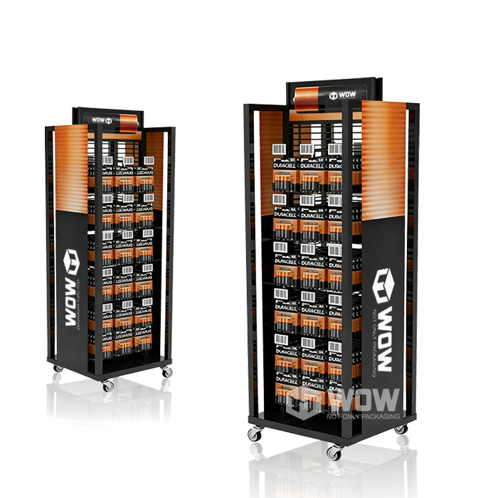 Duracell Battery Steel Double Sided Retail Hanging Display Rack