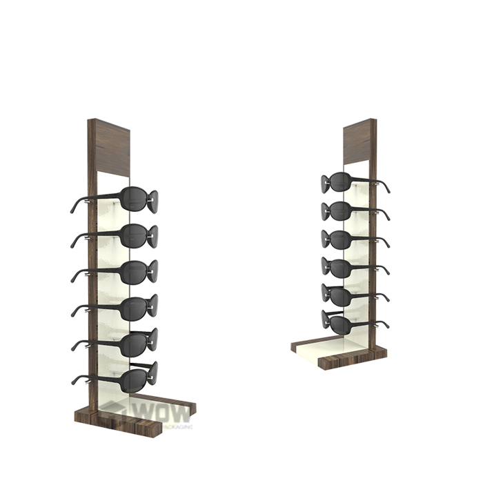 Pine Wood Tabletop Sunglass Display Stand