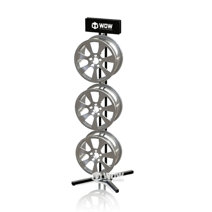 Freestanding Metal Steering Wheel Display Rack