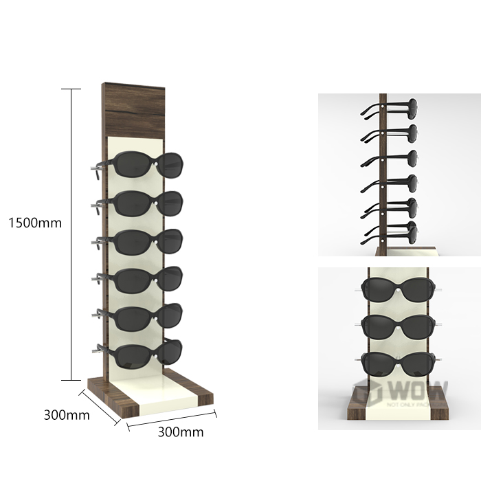 Pine Wood Tabletop Sunglass Display Stand