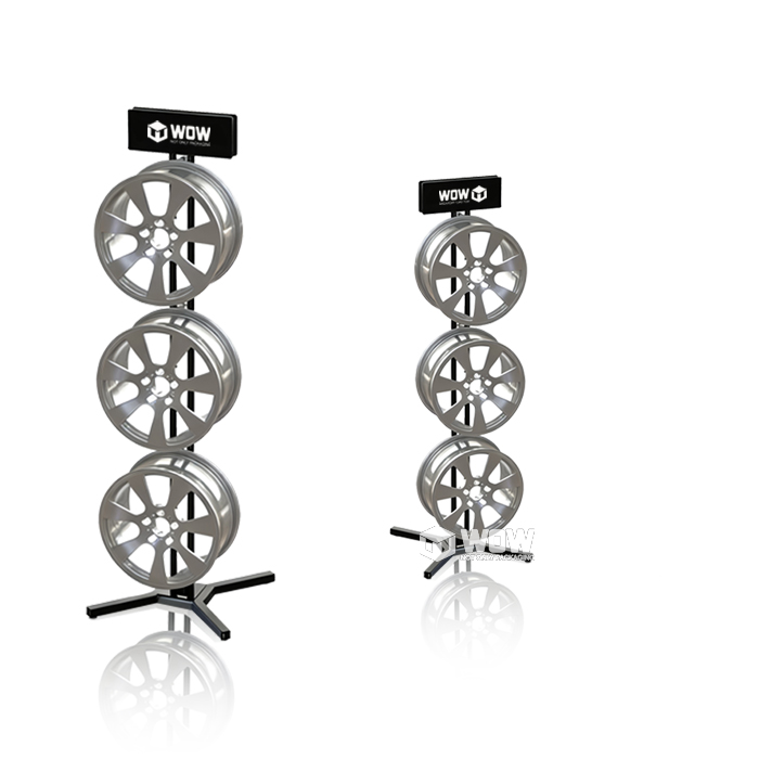 Freestanding Metal Steering Wheel Display Rack