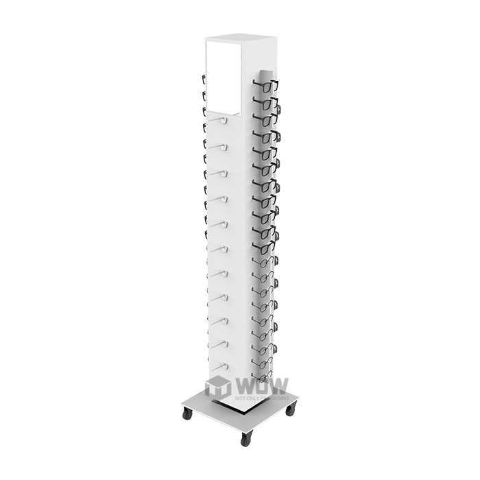 Metal Spinning Eyeglass Display Rack for Retail