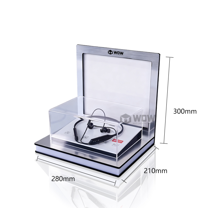 Earbuds Custom Acrylic Counter POP Display Stand
