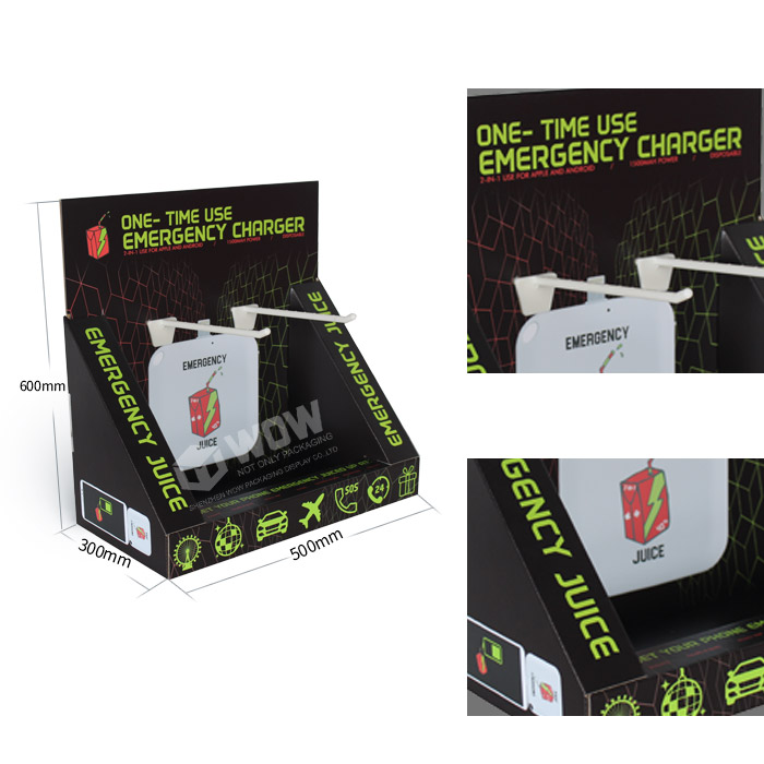 Retail Tea Towel Display with PDQ Carton and Counter Hook Stand
