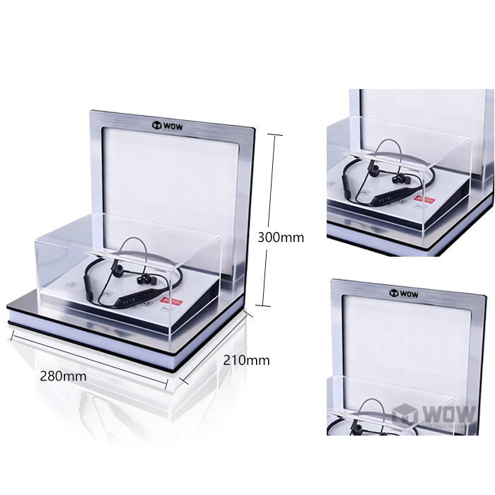 Earbuds Custom Acrylic Counter POP Display Stand