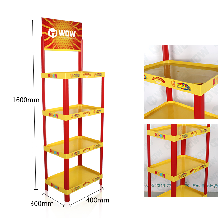 Injection Molded 4 Sided Candy Rack for Convenience Store