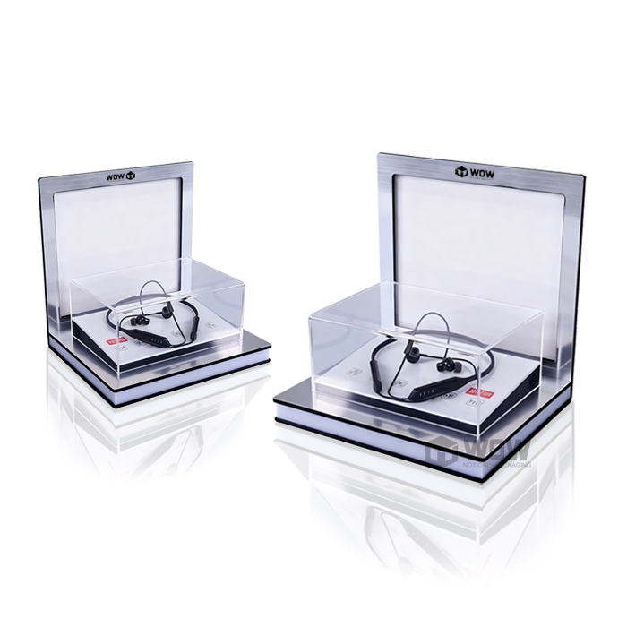 Earbuds Custom Acrylic Counter POP Display Stand