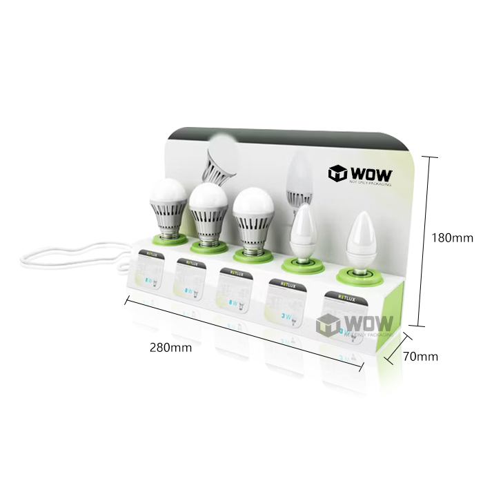LED Lighting Tabletop Acrylic POP Display Stand