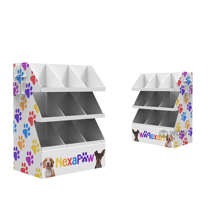 Walmart Half Pallet Corrugated Pet Shop Display Units