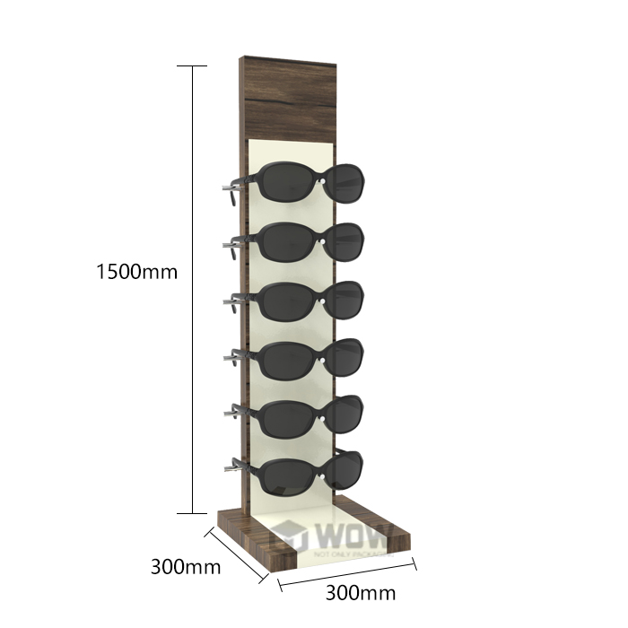 Pine Wood Tabletop Sunglass Display Stand