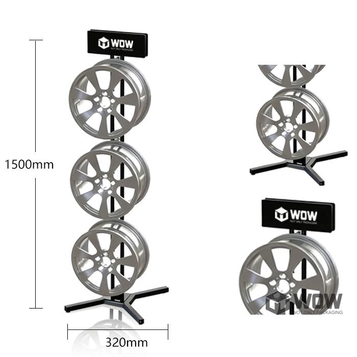 Freestanding Metal Steering Wheel Display Rack