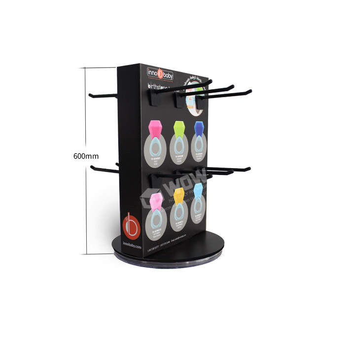 Countertop Keychain Holder Display Rack with Hooks for POS POP Display