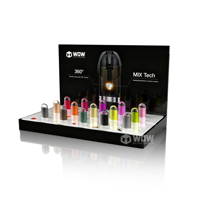 E Liquid Countertop Acrylic Display Stand with Lights