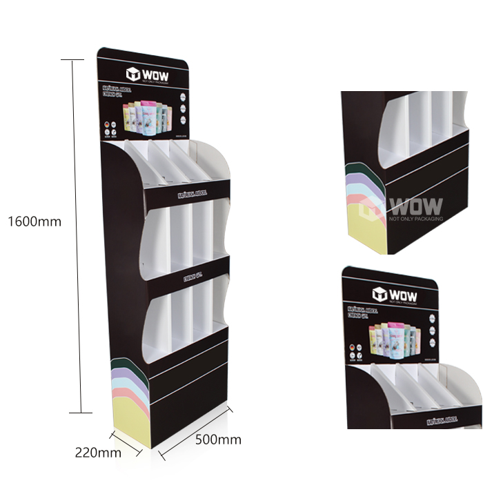 Corrugated Candy Display Rack with 12 Pocket Matt Lamination Finish