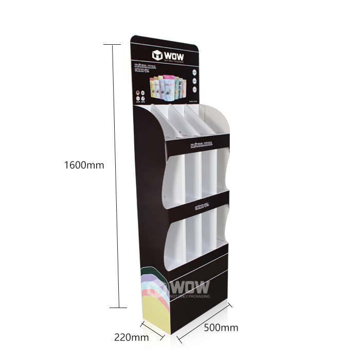 Corrugated Candy Display Rack with 12 Pocket Matt Lamination Finish