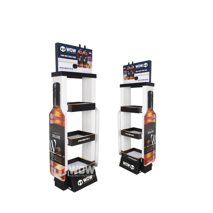 Custom Cardboard Floor POP Display Stand for Drinks