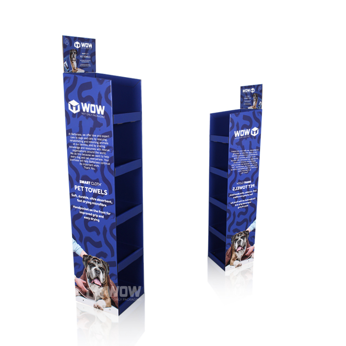Freestanding Cardboard Dog Treat Merchandising Display