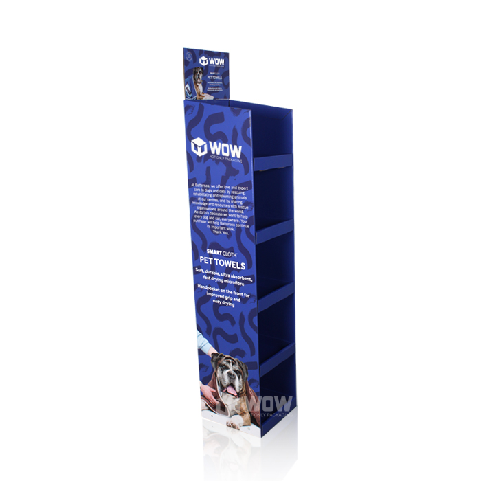 Freestanding Cardboard Dog Treat Merchandising Display