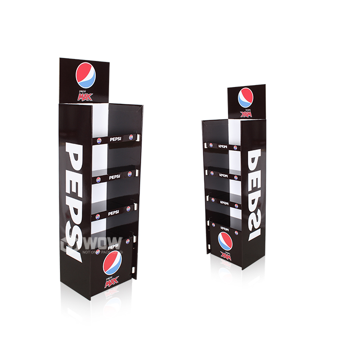 Pepsi Cardboard FSDU Store Display with Shelf Stand