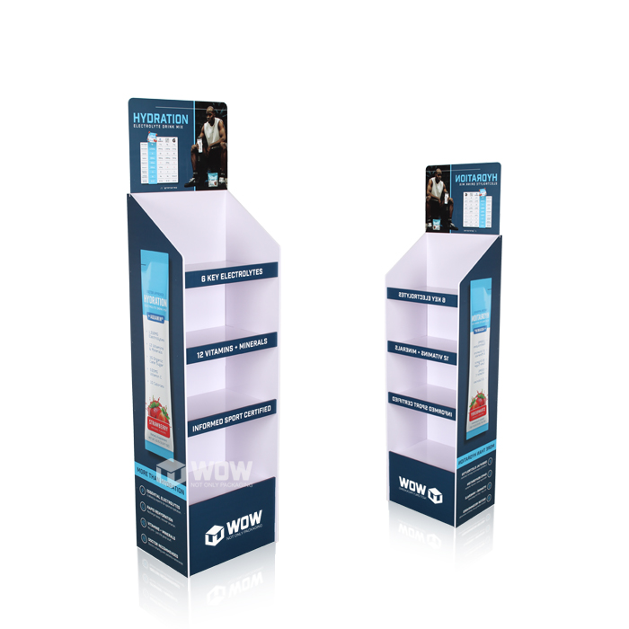 End Cap Protein Powder Display with Custom Foam Board Panels