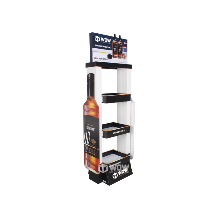 Custom Cardboard Floor POP Display Stand for Drinks