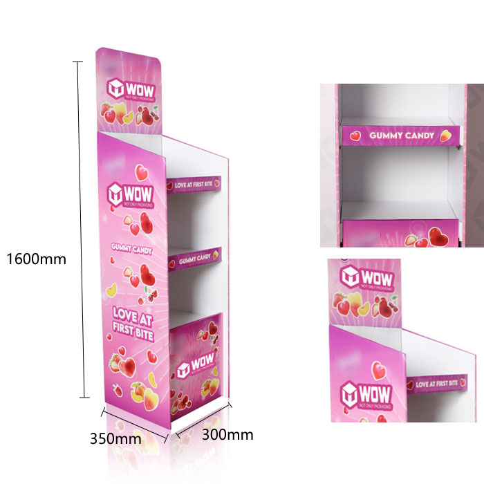 Floor Standing Chewing Gum Display Rack for POS