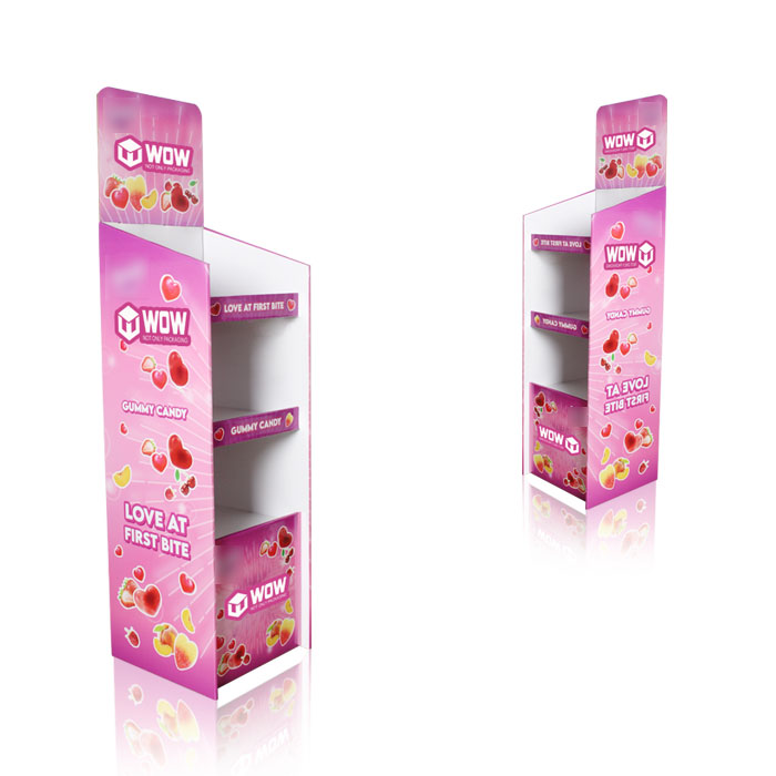 Floor Standing Chewing Gum Display Rack for POS