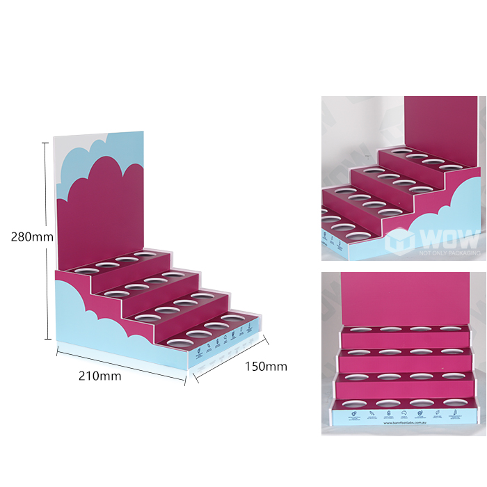 4 Tier Foam Board Tabletop Paintbrush Display Stand