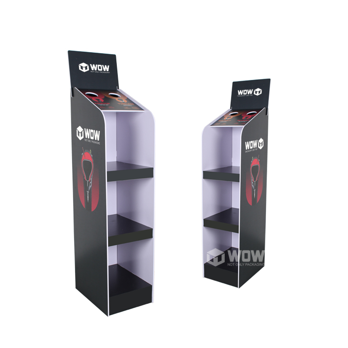 Floor Standing Razor Display Rack with 8mm PVC Stand and Tester Holders