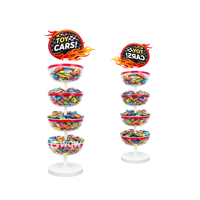 PP Injection Molded Round Dump Bin for Hot Wheels Toys
