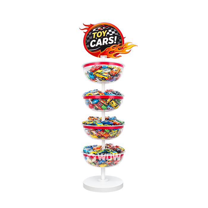 PP Injection Molded Round Dump Bin for Hot Wheels Toys