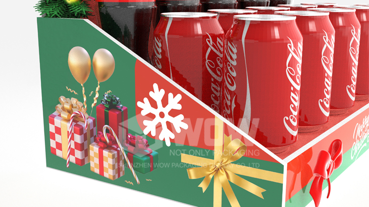 Christmas-themed creative display stands